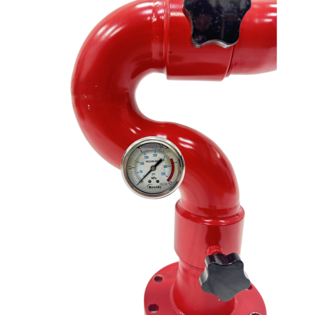 Manual Rotary Water Cannon Fire Monitor Fixed Adjustable Fire Fighting System Fire Protection