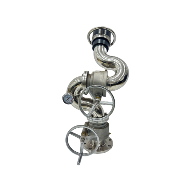 Fixed Manual Switch Fire Water Cannon With PS8/30-50W Aluminum Alloy Gun Body Versatile Firefighting