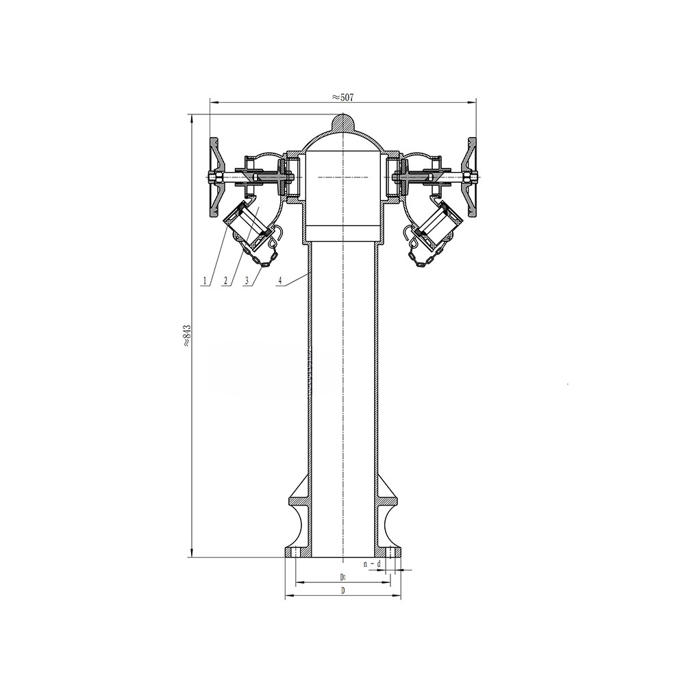 ductile cast iron AWWA C502 fire hydrant
